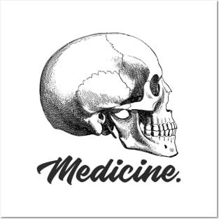 Medicine Anatomy Skull - Medical Student in Medschool Posters and Art